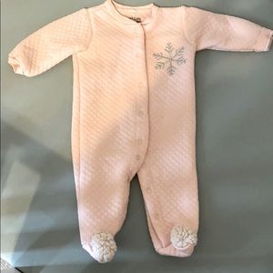 Quilted Snowflake Footie